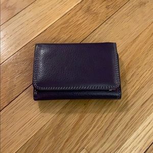 Italian leather wallet, small